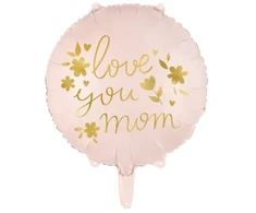 Party Deco Folinis balionas "Love you mom" 45cm