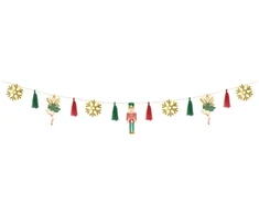 PartyDeco Girlanda papierowa Dziadek do orzechów, mix, 2m one size