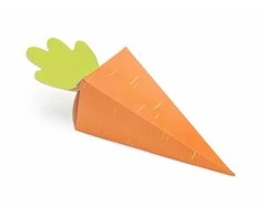 Party Deco Dovanų dėžutės "Morkos" 6 vnt 7,7*26,5*7,5cm