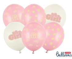 Party Deco PartyDeco SB14P-252-000-6, Žaislinis balionas, Lateksas, Rožinė, Balta, Teminis vakarėlis, Ovalus, 30 cm