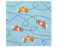 Party Deco PartyDeco Serwetki Autka 33x33 mix A12 27565