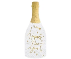 Party Deco Servetėlės "Butelys happy new year"