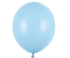 Party Deco Pasteliniai mėlyni balionai 100 vnt. 5"