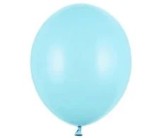 Party Deco Pasteliniai šviesiai mėlyni balionai 100 vnt. 5"