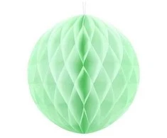 Party Deco Korėtas apvalus papuošimas 40cm 1 vnt žalsvas