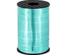 Party Deco Plastikinė turkio spalvos metalizuota juostelė, 5 mm universali