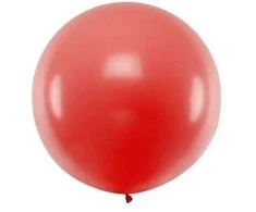 Party Deco Balionas 1m skersmens raudonas