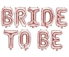 Party Deco Rožinio aukso spalvos folijos balionas „Bride to Be“