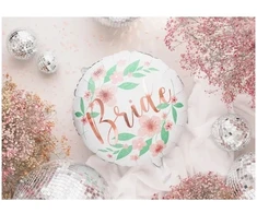 Party Deco Folinis balionas "Bride" baltas 45cm