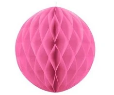 Party Deco Korėtas apvalus papuošimas 40cm 1 vnt tamsiai oranžinis