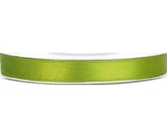 Party Deco PartyDeco satininė juostelė 6mm/25m žalia obuolys