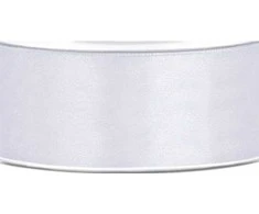 Party Deco Paperseal Satininė juostelė, 25mm/25m, balta