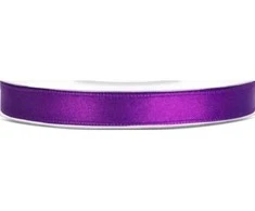 Party Deco Juostelė satino 6mm/25m tamsiai violetinė