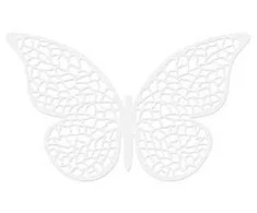 Party Deco Popierinė dekoracija "Drugelis" 4*6,5cm 10 vnt