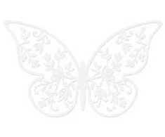 Party Deco Popierinė dekoracija "Drugelis" 4*6,5cm 10 vnt
