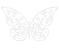 Party Deco Popierinė dekoracija "Drugelis" 8*5cm 10 vnt