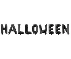 Party Deco Folinis balionas "Halloween" juodas 280*46cm helovinui