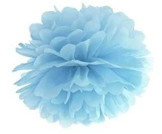 Party Deco Pomponas melsvas 35 cm
