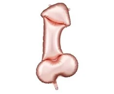 Party Deco Folinis balionas "Penis" rausvas 112*55,5cm