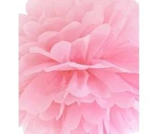 Party Deco Pomponas rožinis 35 cm