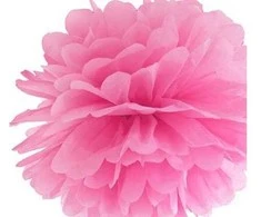Party Deco Pomponas rausvas 35 cm