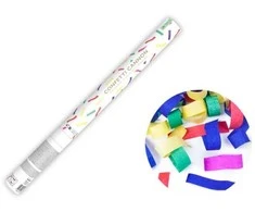 Party Deco Konfeti patranka įvairių spalvų 60cm 1 vnt