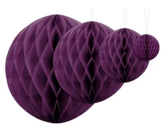 Party Deco Violetinis popieriaus rutulys, 30 cm