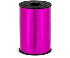 Party Deco Metalizuota plastikinė juostelė, tamsiai rožinė, 5 mm, universali