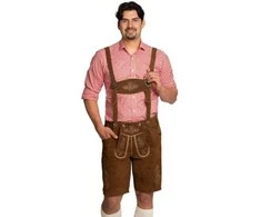 Partychimp Brune lederhosen Flachau, kort