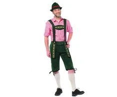Partychimp Žalios Tirolio stiliaus kelnės, ilgos