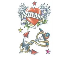 Partychimp Širdies ir inkaro tatuiruotė