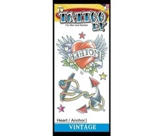Partychimp Širdies ir inkaro tatuiruotė