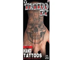 Partychimp Kaukolės rankoms tatuiruotėms
