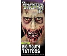 Partychimp Supuvusios burnos tatuiruotė