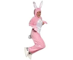 Partychimp Rožinė kanin kostume