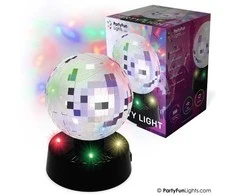 Partyfunlights Veidrodinio rutulio formos lempos Ø: 10 cm