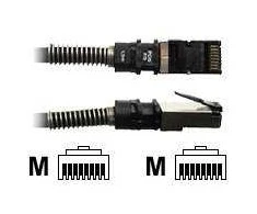„PatchSee PCI6-F/16“, 4,9 m, Cat6a, RJ-45, RJ-45, juodas