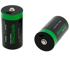 PATONA LR20 Mono D, Įkraunama baterija, LR20, Ličio, 2 vnt., 700 mAh, 61,3 mm