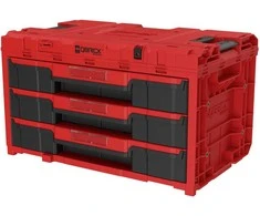 Q-Brick QBRICK ONE įrankių dėžė su 3 stalčiais 2.0 Raudonas