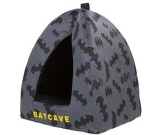 DKD Home Decor Paw Love Batman Cat Cave 32x32x45cm Pilkas/juodas