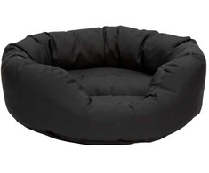 Dexas Paw Love - Dog bed - Oval (Medium 85x70cm) - Juodas