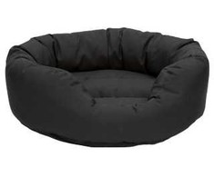 Dexas Paw Love - Hundeseng - Oval (Small) - Sort