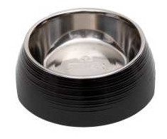 Bestron Paw Love Melamine bowl with steel bowl 350ml Juodas