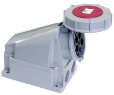 PCE „Power Twist“ fiksuotas lizdas 63A 400V 3P+N+Z be droselio