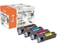 Peach DELL 1320 MultiPack juoda, žydra, rausvai raudona, geltona remanufactured toneriai