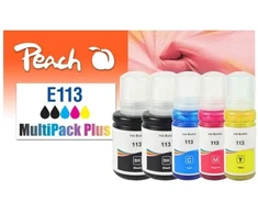 Peach 321323 su rašalo kasetė 5 vnt. Zamiennik Standartinis derlius Juodas, Cyan, Magenta, Geltonas