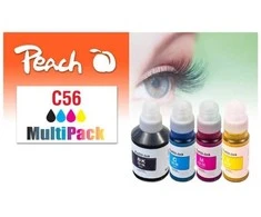 Peach 321697 nabój su tuszem 4 vnt. Zamiennik Standardowa wydajność Juodas, Cyjan, Purpurowy, Geltonas