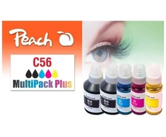 Peach 321698 rašalo kasetė 5 vnt. Zamiennik Standartinis derlingumas Juodas, Cyan, Magenta, Geltonas