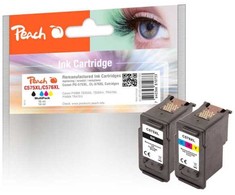 Peach Patrone Canon PG-575XL/CL-576XL daugiapakis, atnaujintas juodų ir spalvotų rašalo kasečių rinkinys