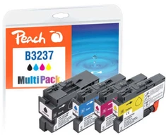Peach Peach 321008 rašalo kasetė 4 vnt., Juoda, žydra, violetinė, geltona